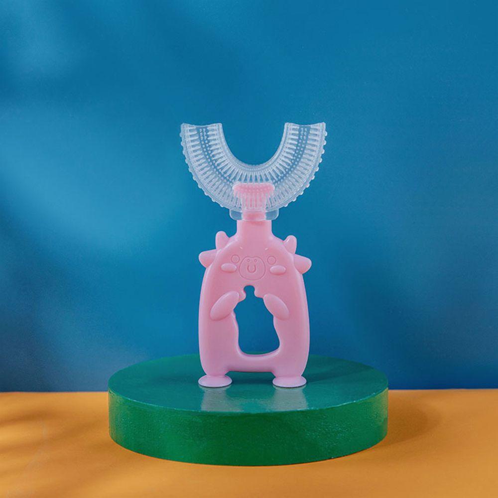 Bàn Chải Đánh Răng Silicone Cấp Thực Phẩm Hình Chữ U Cho Bé Sơ Sinh