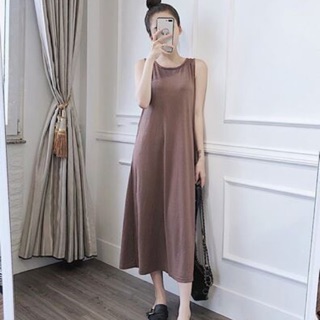 Váy suông sát nách in chữ cực xinh