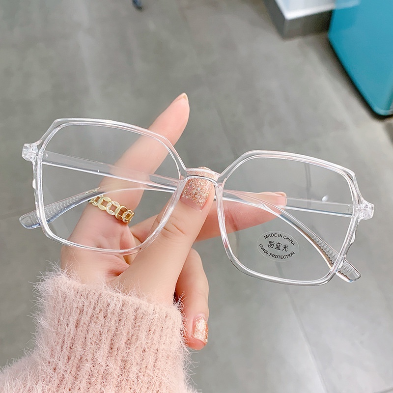 【0-500°】【Hàng Có Sẵn】Kính Cận Gọng Nhựa Chống Bức Xạ Ánh Sáng Xanh Dương Cho Nam Và Nữ