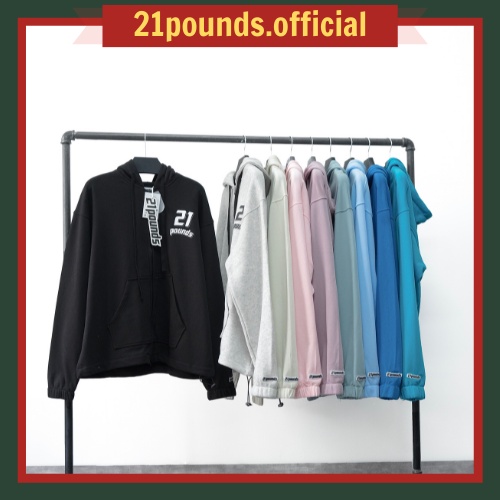 Hoodie zip nỉ basic 21pounds