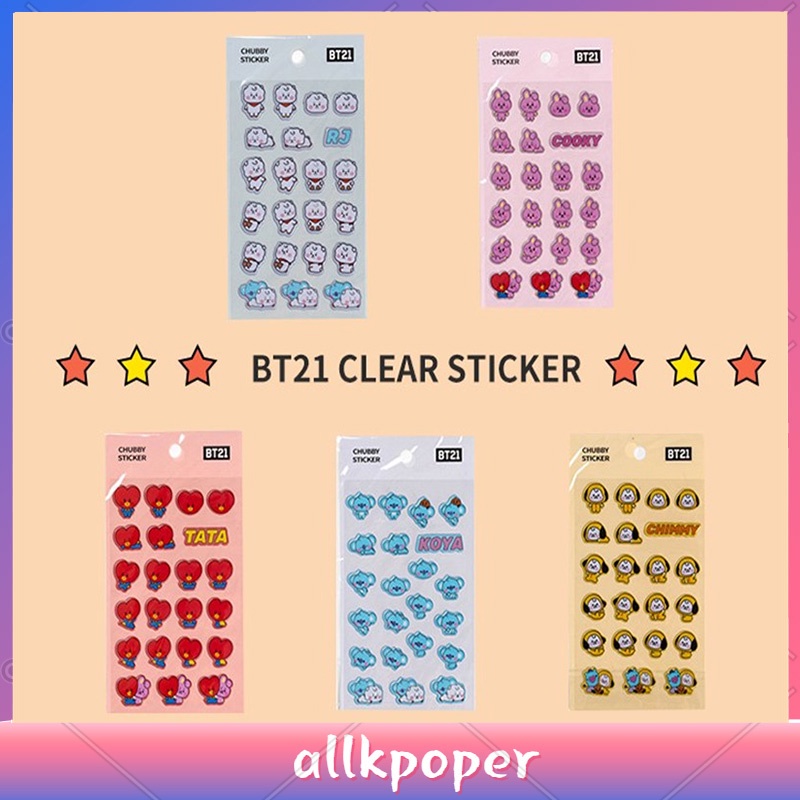 Nhãn dán từ tính họa tiết BT21 BTS