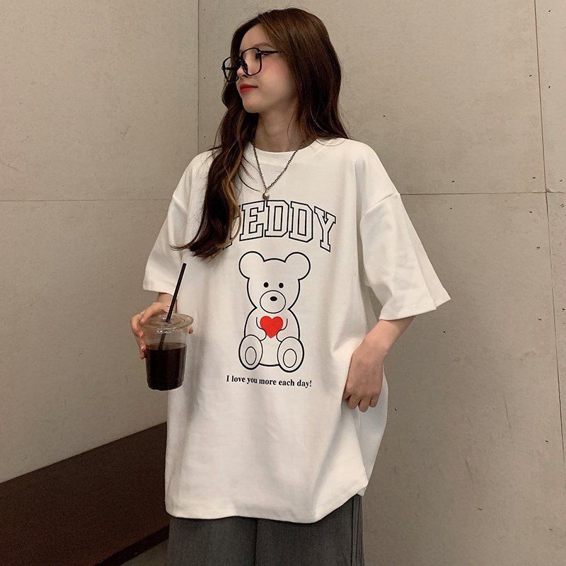 Áo thun tay lỡ unisex Gấu TEDDY