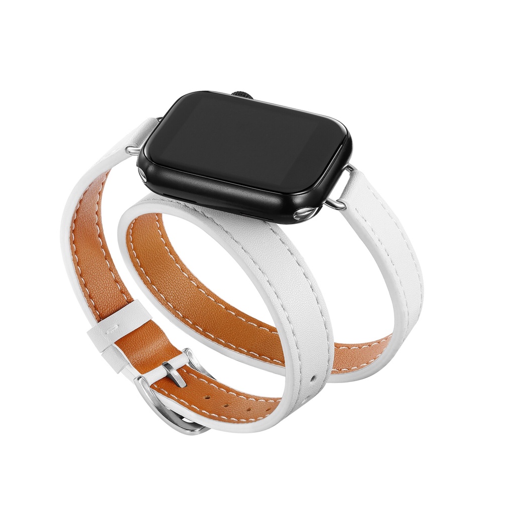 Dây Da Thay Thế 38Mm 42Mm Cho Đồng Hồ Apple Watch 41mm 45mm 40Mm 44Mm 14Mm Iwatch Series 7 6 SE 5 4 3 2 1