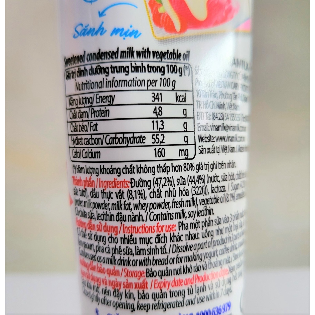 [165g - TUÝP] Sữa đặc có đường cao cấp Ông Thọ [VN] VINAMILK Sweetened Creamer (halal)