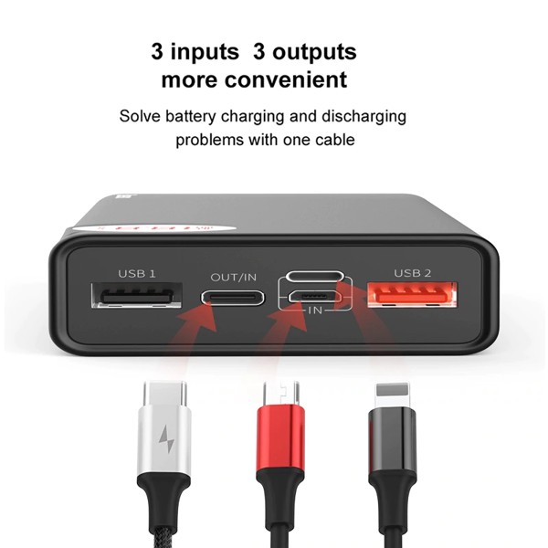 Pin sạc dự phòng Baseus Mulight Quick Charger 20000mAh, màn hình LED, sạc nhanh PD+QC 3.0 18W
