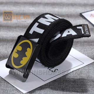 Thắt lưng vải BATMAN, thắt lưng vải canvas