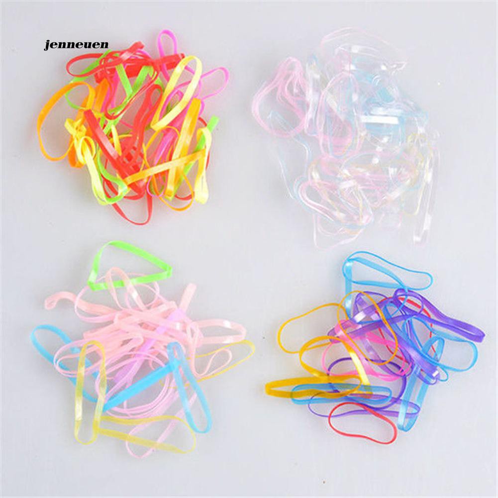 Set 300 dây thun cột tóc nhiều màu sắc tiện dụng