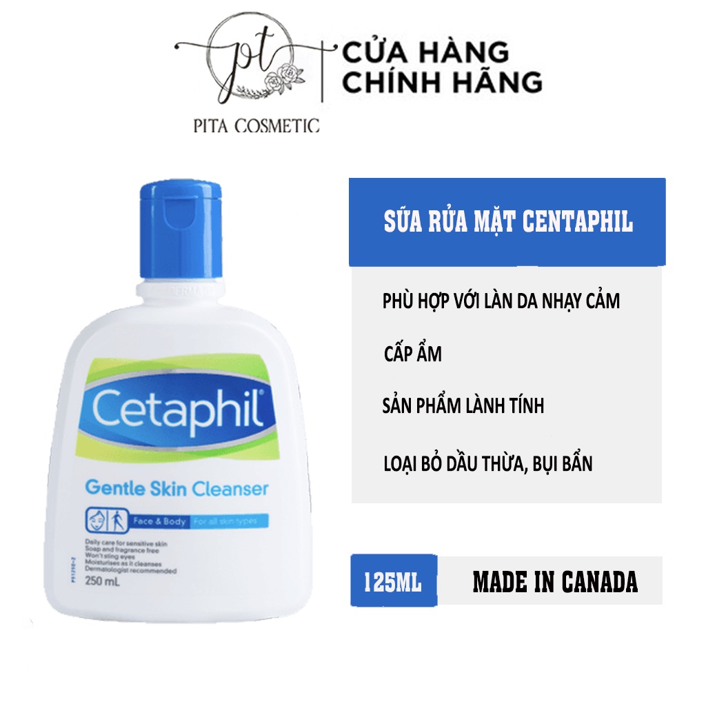 [Chính Hãng] 125ml Sữa rửa mặt Cetaphil 125ml, Cetaphil 591ml