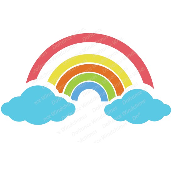 Chuông gió nhạc thiền Dofrance - Cầu Vồng 30mm (Rainbow)