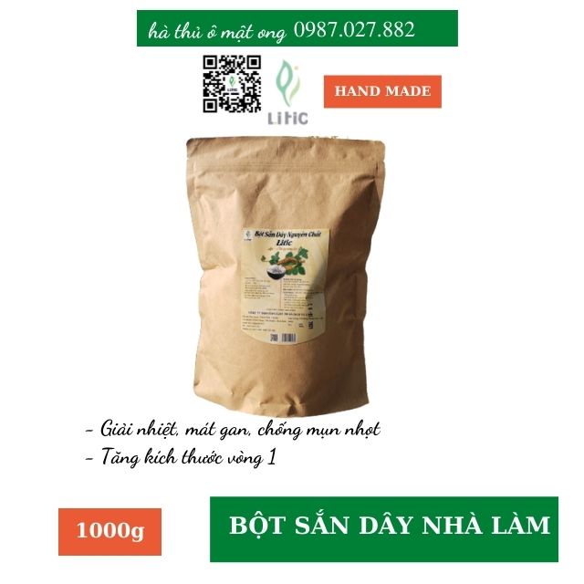 Bột Sắn Dây Nguyên Chất Loại Đặc Biệt 1kg, Tinh Bột Sắn Dây Sạch Mịn, Thơm Ngon BSD2 RENEVA LỜI HỨ