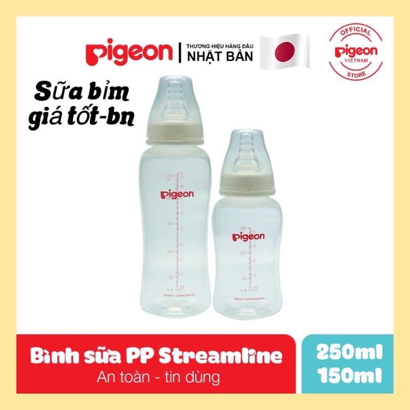 Bình sữa Streamline 150ml Pigeon