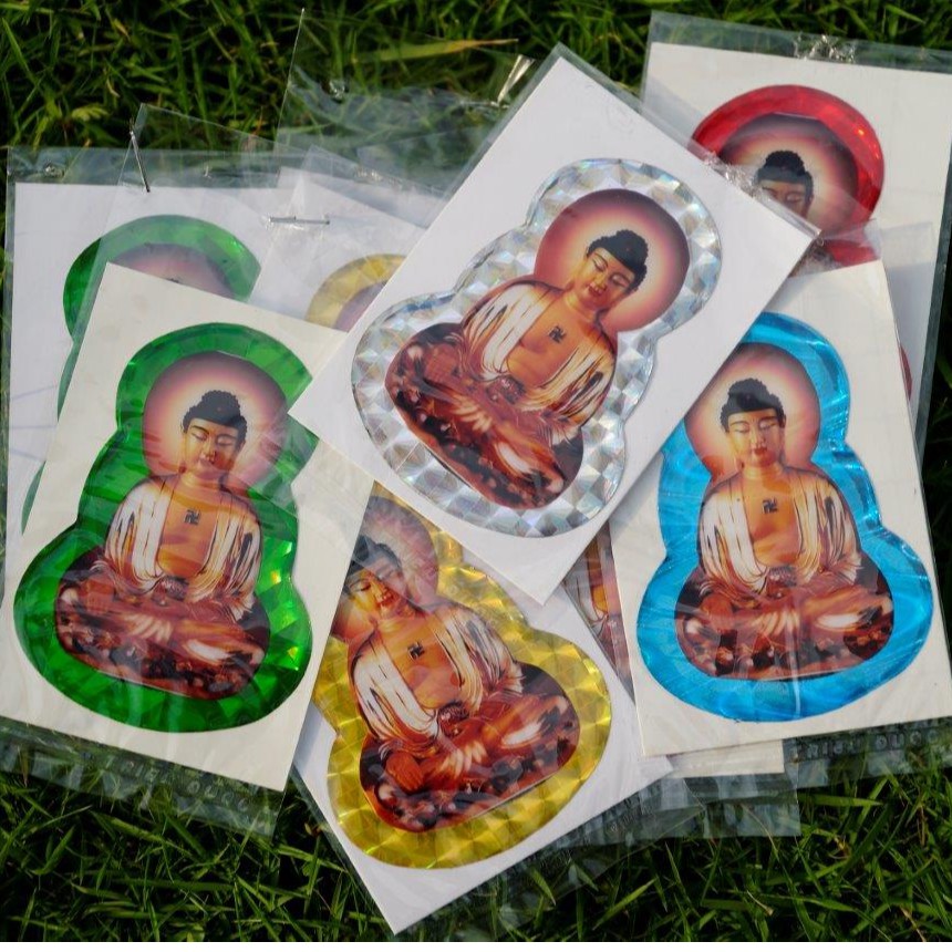 Tấm Decal dán xe Phật Tổ - Bồ Tát phản quang 3D dán xe | BigBuy360 - bigbuy360.vn