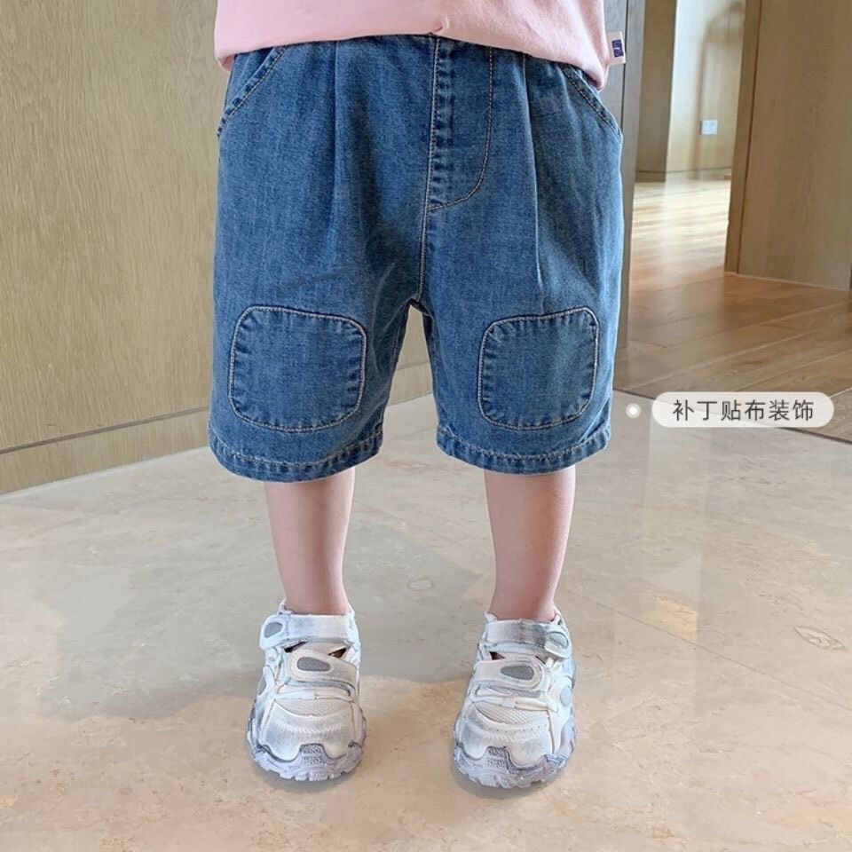 (10-28kg) Quần jean ngố bé trai 2-8 tuổi phong cách Hàn Quốc 2022 chất sịn