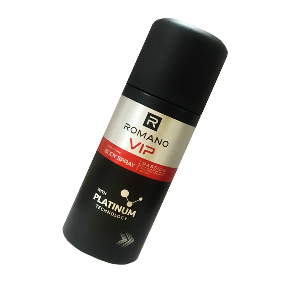 Xịt Ngăn Mùi Nước Hoa Cao Cấp Romano Vip Vision-Passion 150ml/chai