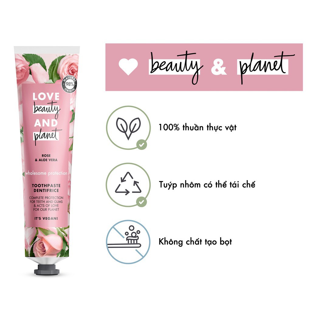 Kem Đánh Răng Thiên Nhiên Love Beauty And Planet 75ml