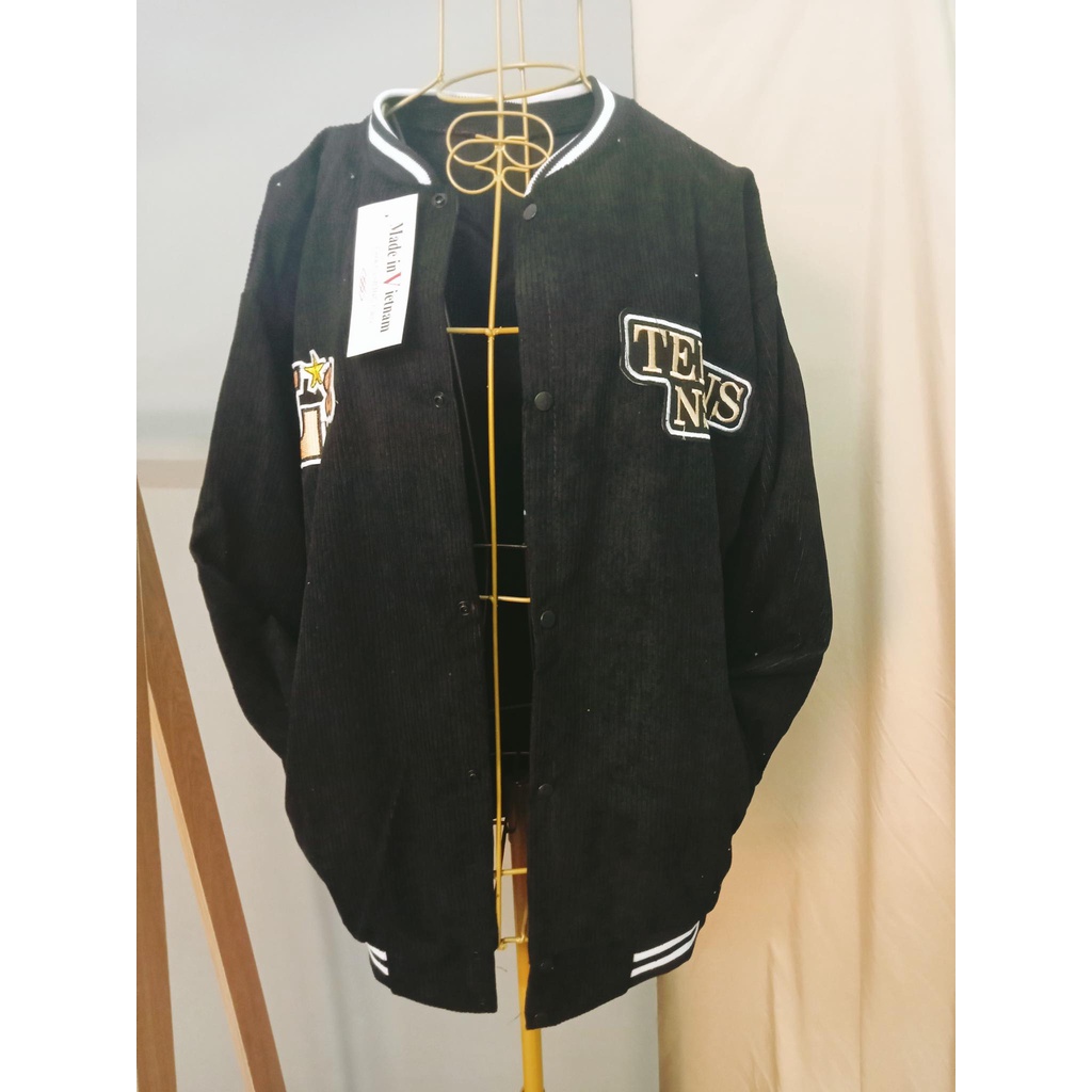 ( ẢNH THẬT) - Áo Khoác Bomber Chất Nhung  Kiểu Dáng Ullzang Unisex -  ZADOLA FASHION