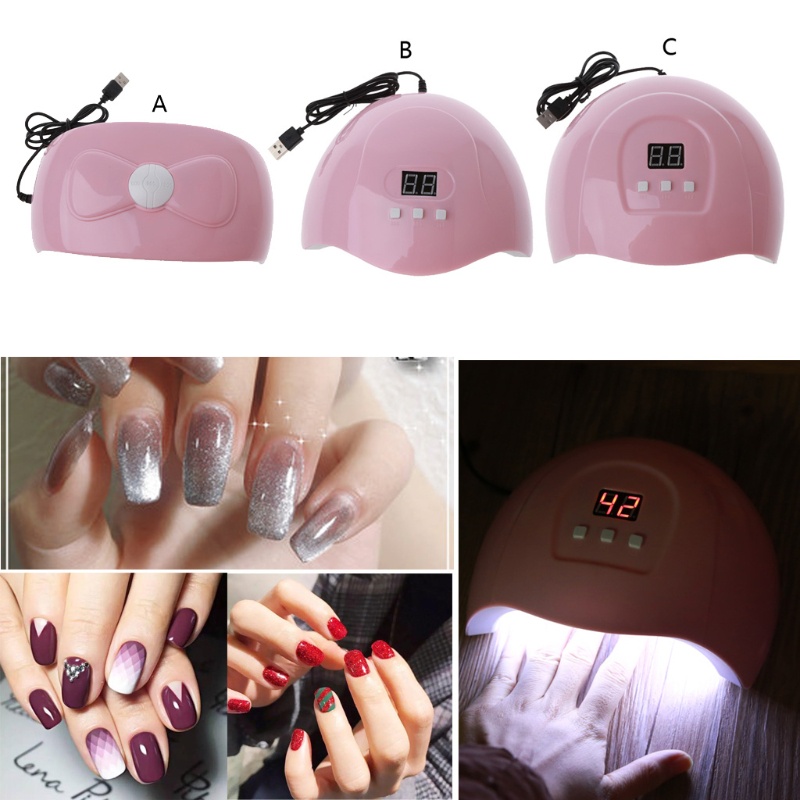 flgo 54W UV Dryer UV Resin Fast UV Curing Lamp 30s 60s 90s Timer Nail Art Manicure Gel Dryer USB Charge Jewerly Making Tools