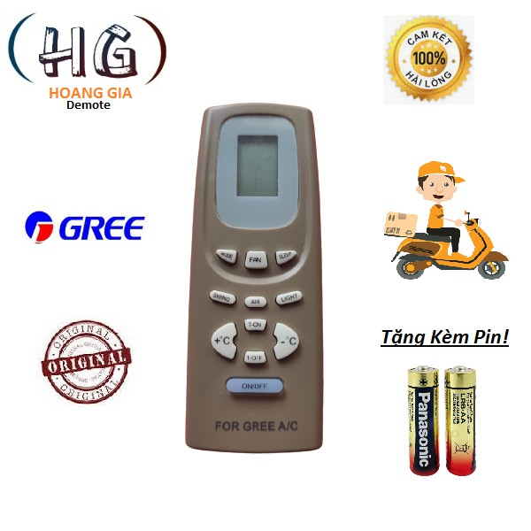 ĐIỀU KHIỂN ĐIỀU HÒA GREE- REMOTE MÁY LẠNH GREE (HÀNG TỐT + TẶNG KÈM PIN)