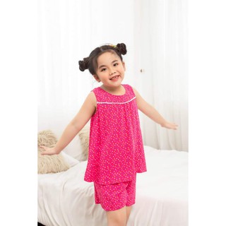 Bộ lanh bé gái quần đùi lửng ren áo
