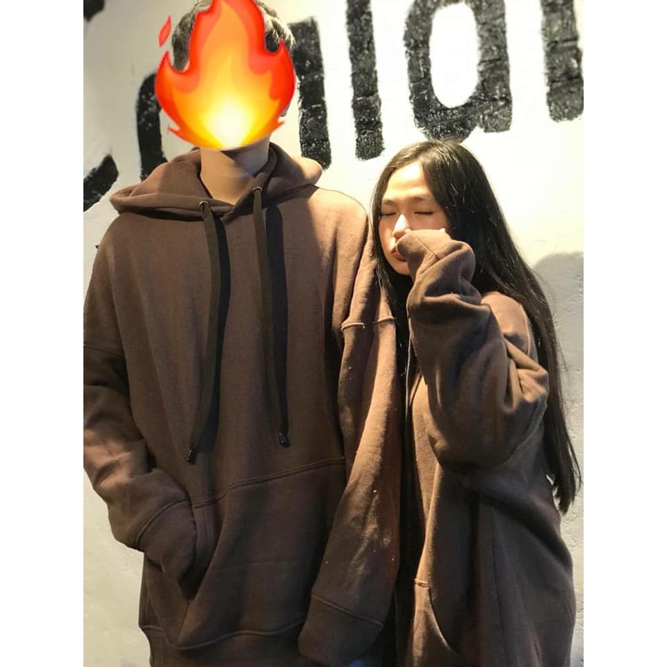 Áo khoác Hoodie Nâu - Hoodie chui đầu màu socola