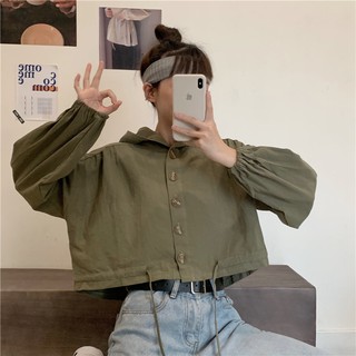 [SẴN] Áo khoác nữ croptop Ulzzang AKV4