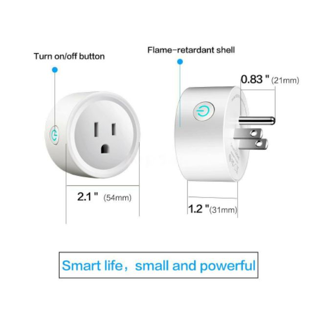 Ổ cắm hẹn giờ thông minh bật tắt qua wifi, điều khiển tắt, bật đèn bằng giọng nói