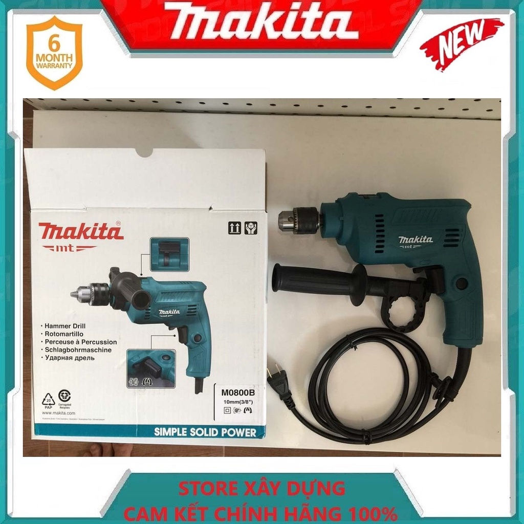 MÁY KHOAN BÚA 10MM 500W MAKITA M0800B- HÀNG CHÍNH HÃNG