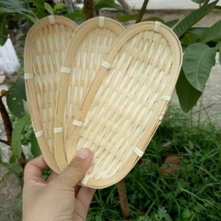 Mẹt tre oval màu trắng