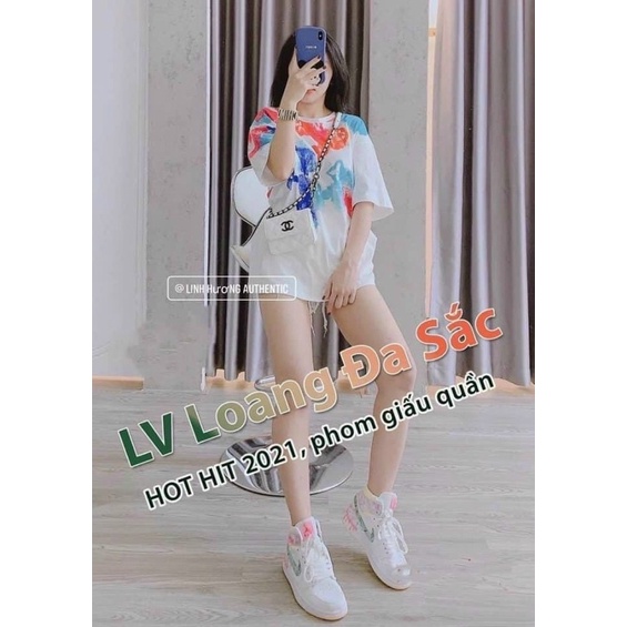 [FREESHIP] Áo Phông LV Nam Nữ Cổ Tròn Form Rộng [Xoaistore]