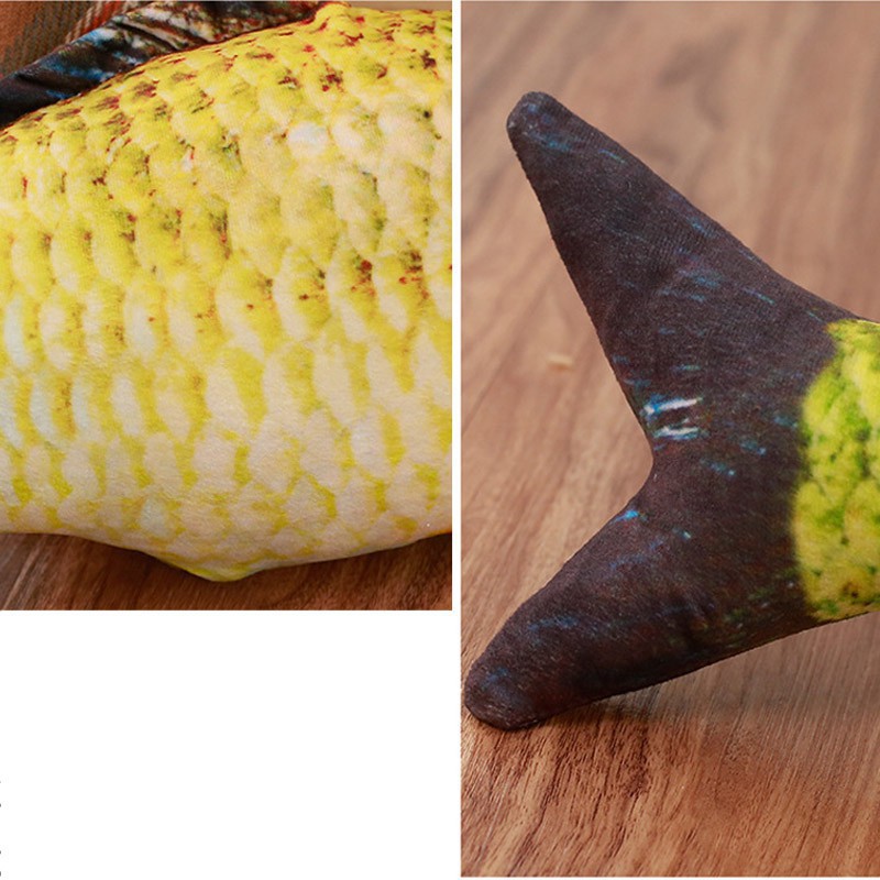 Gối nhồi bông hình cá 3D độc đáo