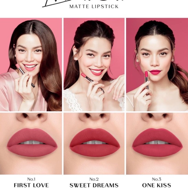 Combo son M.O.I tone hồng matte(lì) bán lẻ - sỉ