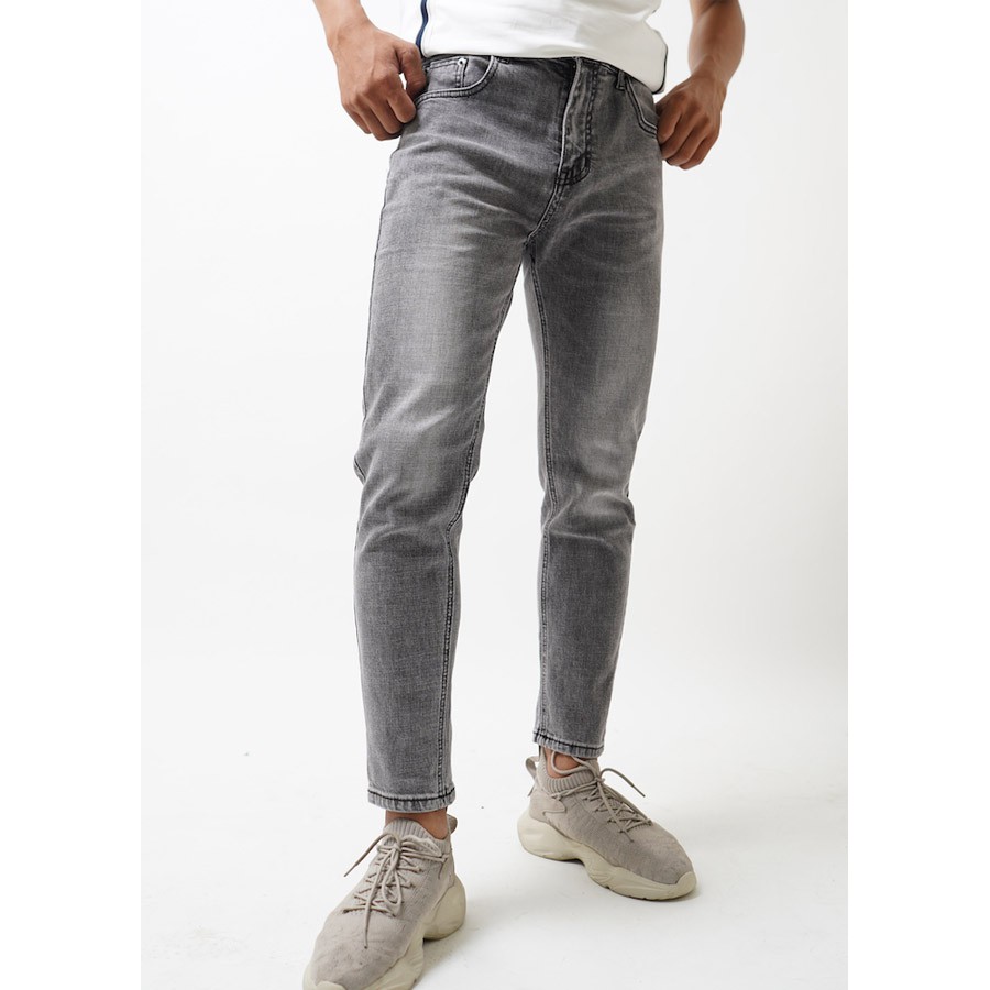Quần Jeans Hàn Quốc Màu Xám Trơn Dáng Ôm Đẹp | BigBuy360 - bigbuy360.vn