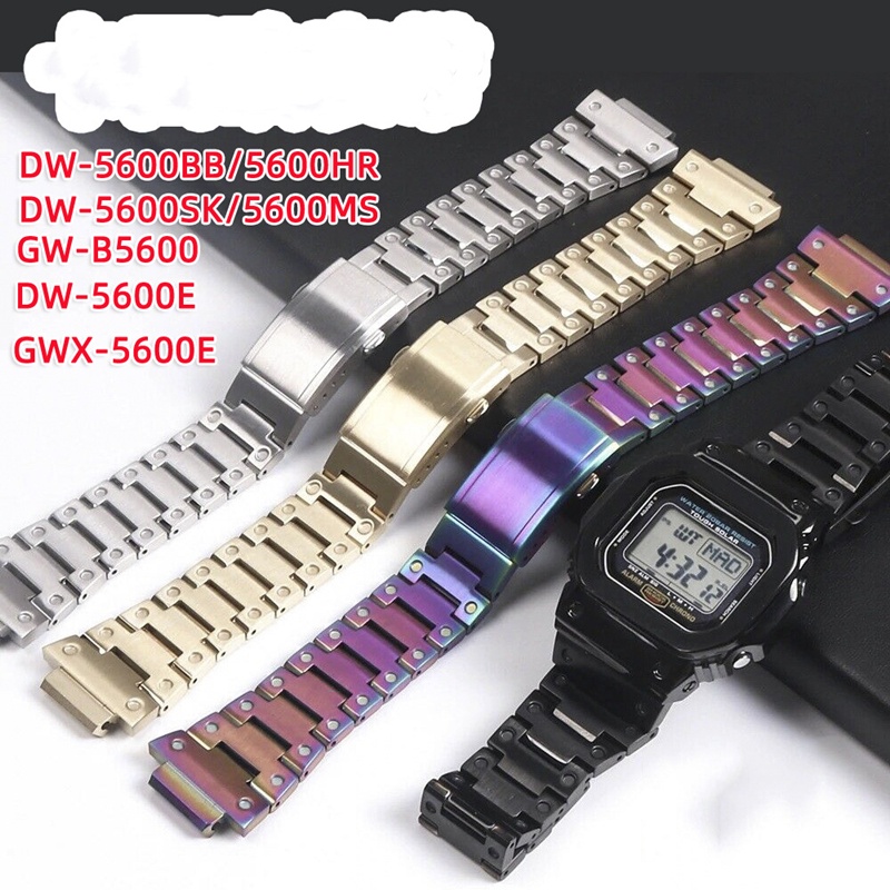 Dây Đeo Inox Cho Đồng Hồ Thông Minh Casio G-Shock Dw-5600 Dw5610 5600e 6900 Gwm5610