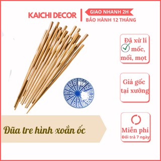 Đũa tre kaichi decor đũa gỗ tre ăn cơm phong cách nhật bản dài 24cm