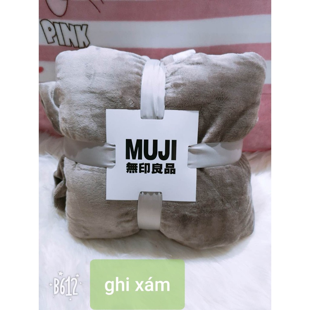 Chăn lông thỏ muji Nhật bản cao cấp