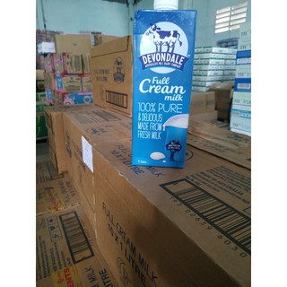 (Date 19/02/2021) 1 thùng Sữa Devondale 1L Nguyên Kem Nhập khẩu