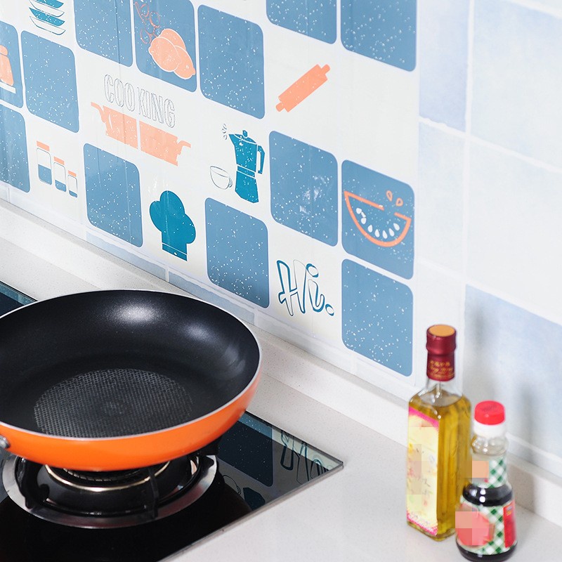 Sticker dán tường tự dính họa tiết hoạt hình trang trí cho phòng tắm nhà bếp phòng khách