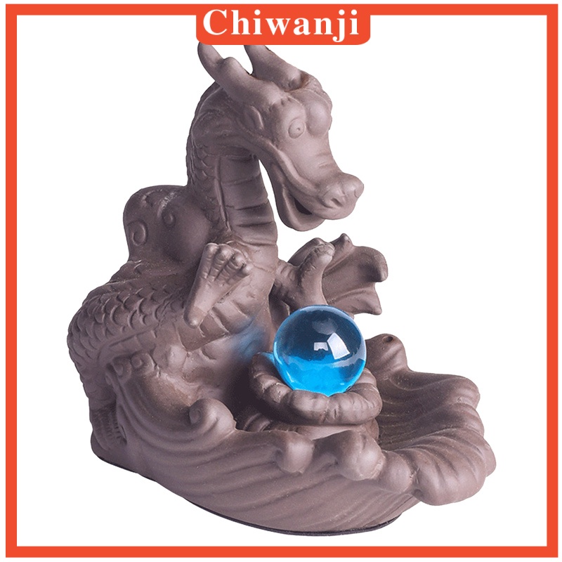 [CHIWANJI] Incense Burner Waterfall Backflow Cone Censer Home Teahouse Temple Decor