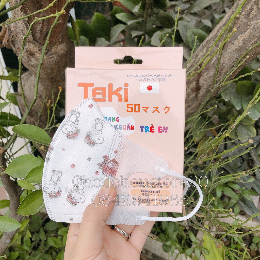 Combo 10c - 50c Khẩu Trang Y Tế 5D Kid Nhật Bản KF94 Hàng 4 Lớp In Hình Cho Bé Từ 4 Đến 10 Tuổi Lọc Khuẩn, Lọc Bụi Bẩn