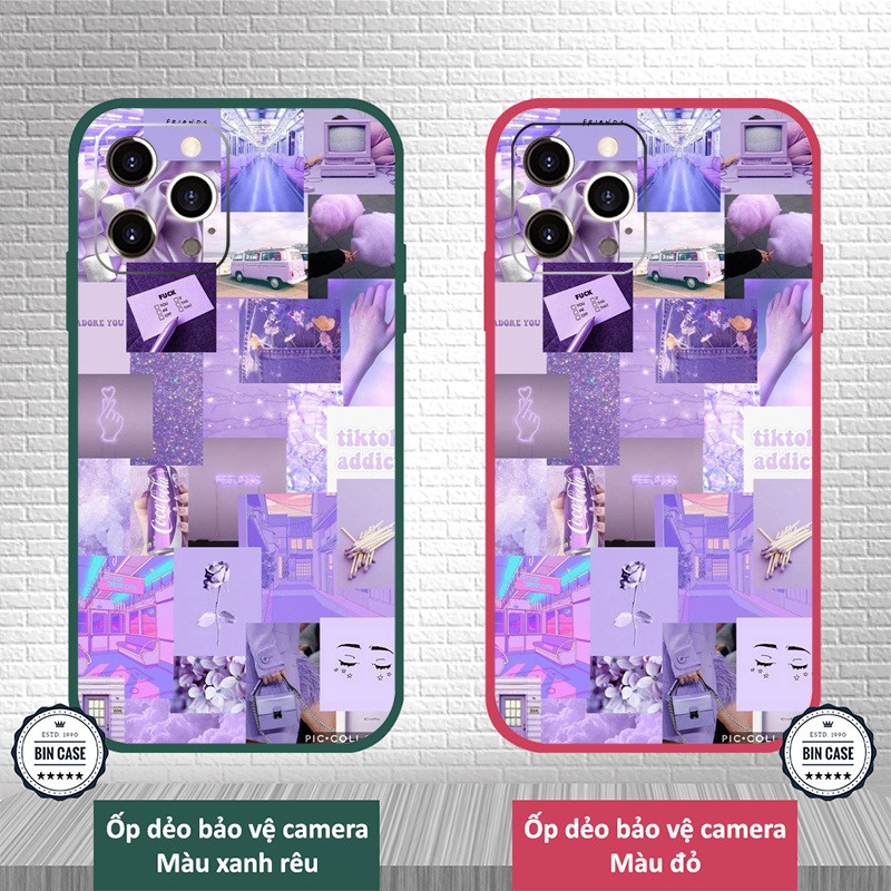 🔥Ốp lưng iphone hcm aesthetic vintage tím mộng mơ hiện đại iphone 6/6s/7/8 plus/x/xr/xs max/12 pro max/11 promax ESR0086