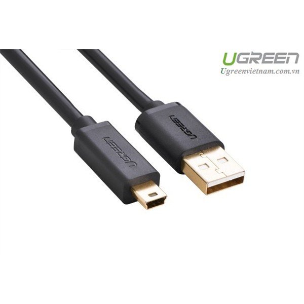 UGREEN 10355 - Cáp Mini USB 2.0 Dài 1M Cao Cấp - Hàng Chính Hãng