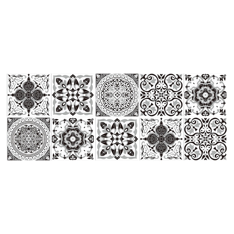 Set 10 Miếng Dán Cầu Thang Chống Nước Có Thể Tháo Gỡ Cho Nhà Bếp Nhà Tắm