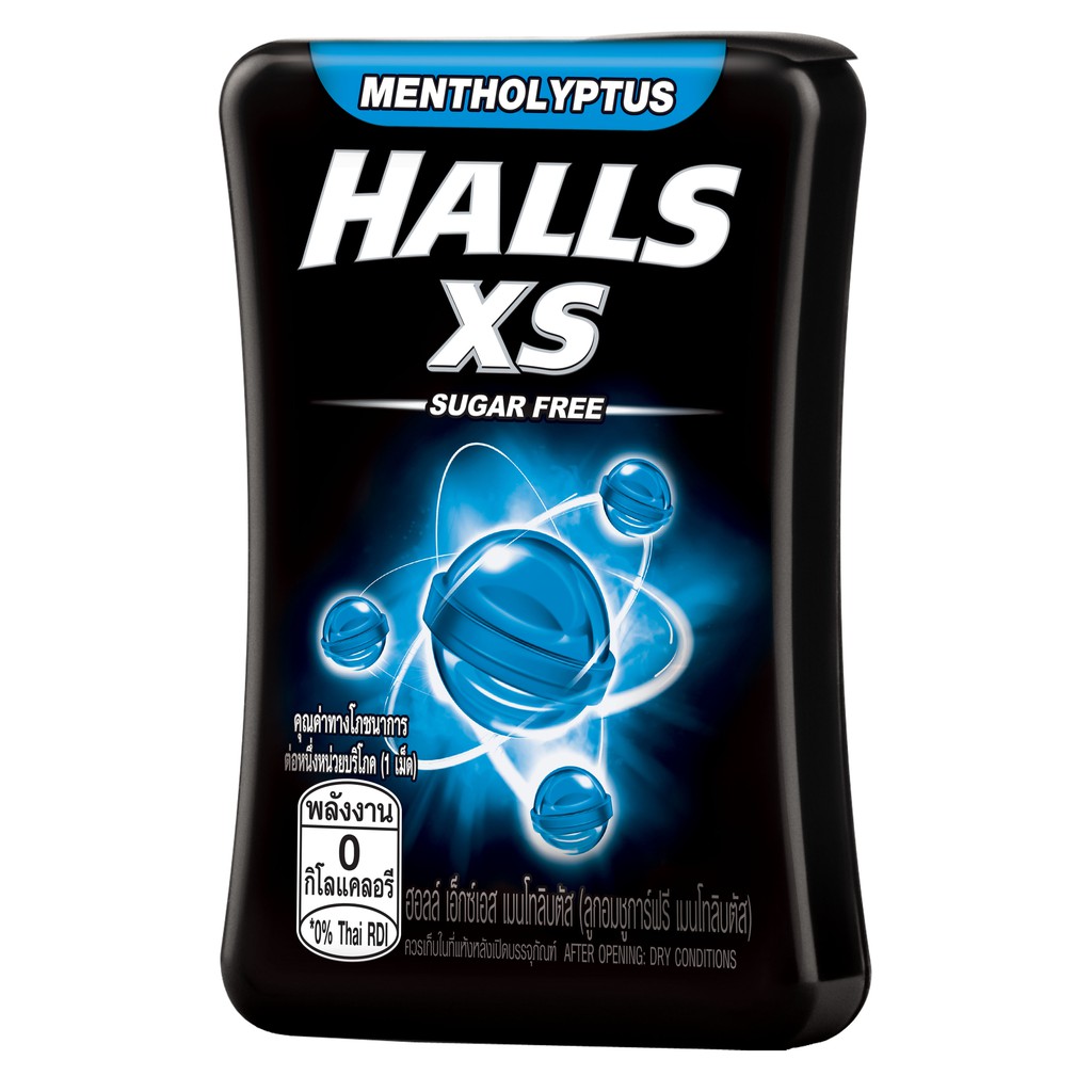 [Mã KINHDO25K giảm 25K đơn 350K] [TẶNG 1 HỘP KẸO HALLS] Combo 4 Hộp Kẹo Ngậm Không Đường Halls XS Hương Bạc Hà 15g/hộp