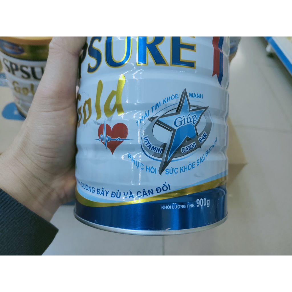 Sữa SP SURE GOLD 900g dành cho người ốm cần phục hồi sức khỏe.