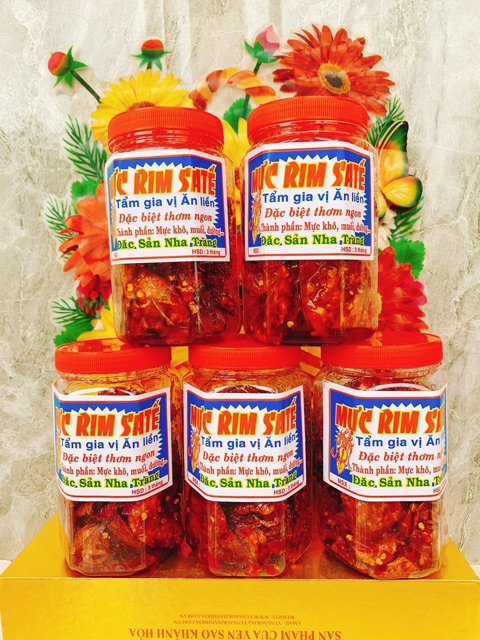 Mực rim sa tế nguyên con🦑200gr mực siêu ngon💖freeship