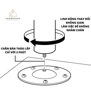 Bàn Làm Việc Gỗ Lắp Ráp Thông Minh Decor Góc Setup Gaming Trang Trí Phòng Ngủ