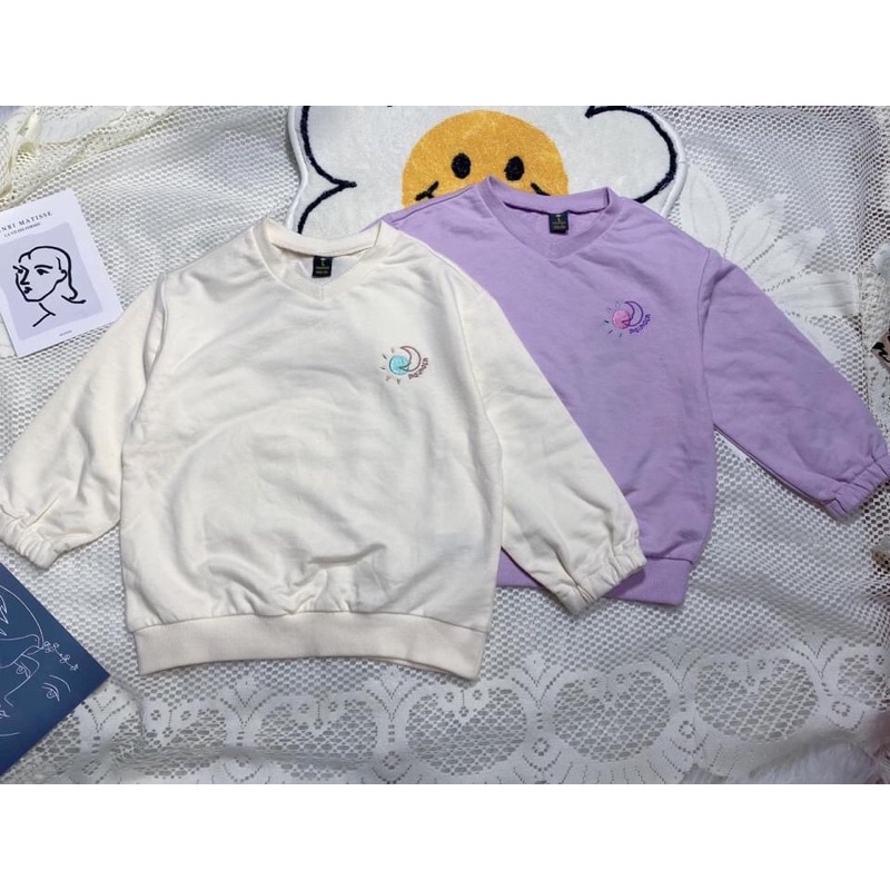 Áo nỉ da cá baby. Thương hiệu MOI.MOLN xuất hàn hàng dư xịn