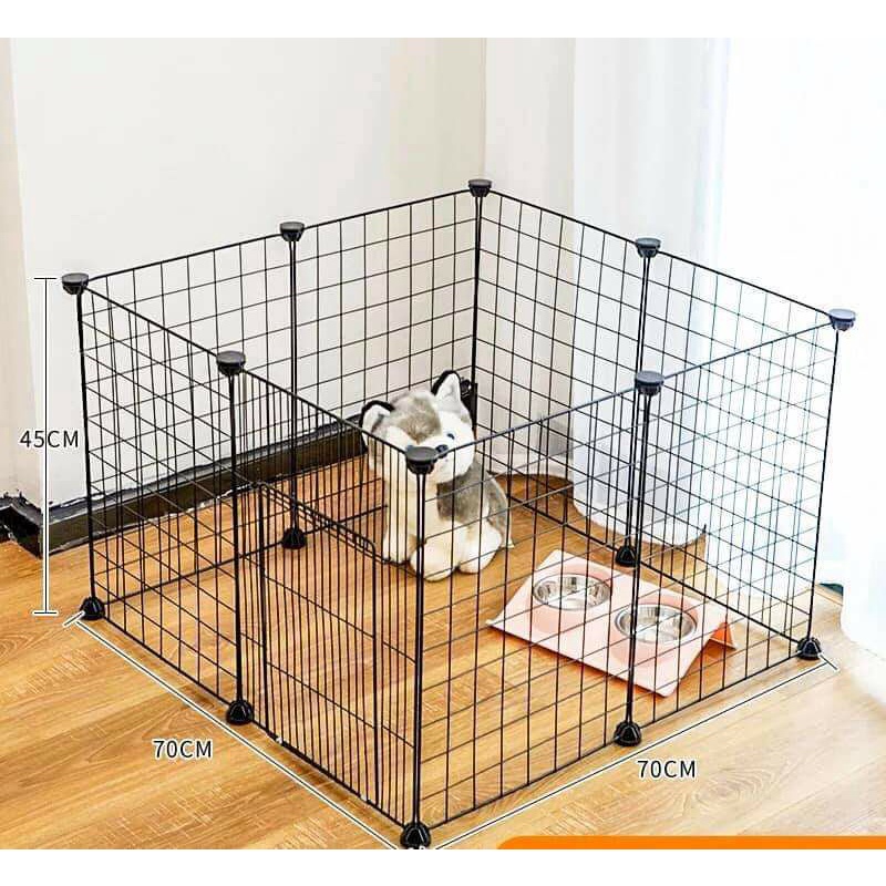 Chuồng quây thú cưng lắp ráp 70x70 cao 45 kèm chốt