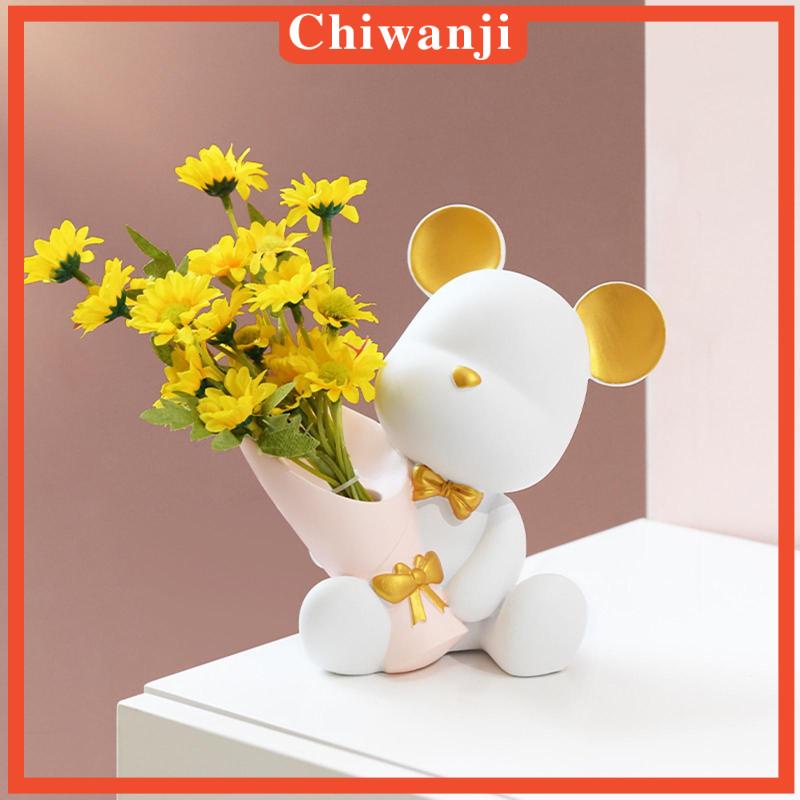 Giá Đỡ Chậu Cây Bằng Resin Hình Gấu Dễ Thương