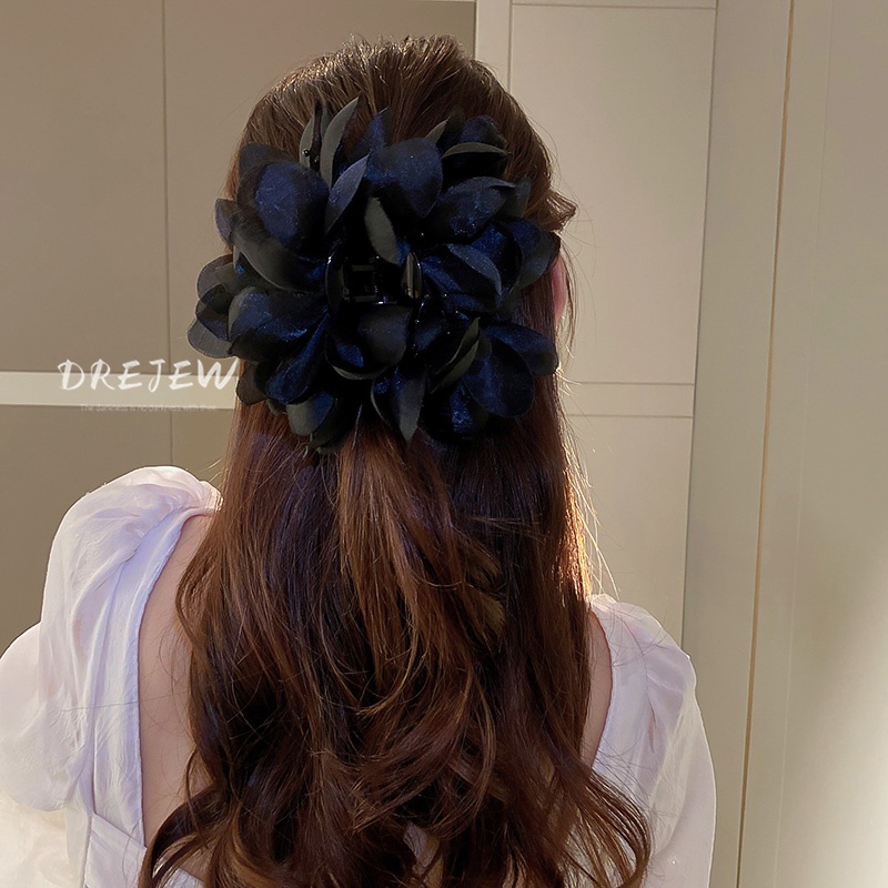 DREJEW Kẹp tóc hình hoa lưới Hàn Quốc sáng tạo dễ phối đồ